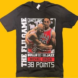 Michael Jordan Flu game graphic tshirt